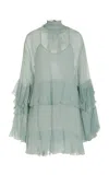 Chloé Silk Dress In Gray