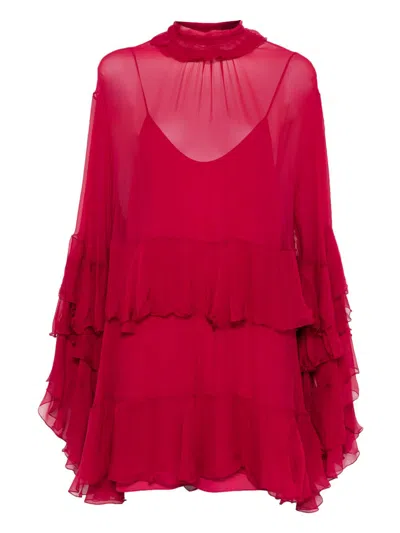Chloé Silk Dress In Pink