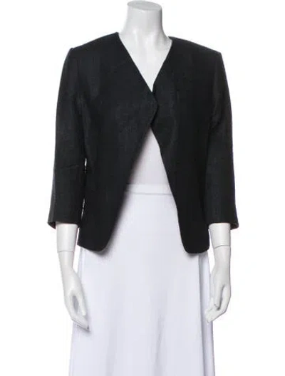Pre-owned Chloé Silk Evening Jacket In Black