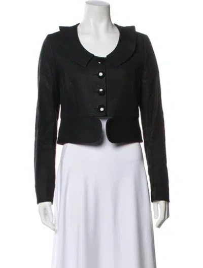 Pre-owned Chloé Silk Evening Jacket In Black