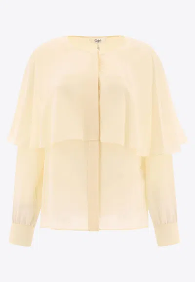 CHLOÉ SILK GEORGETTE BLOUSE