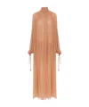 Chloé Long Silk Dress In Nude