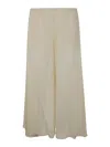 Chloé Silk Georgette Long Skirt In Blanco