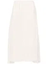Chloé Chloe Women Silk Georgette Long Skirt In Nude & Neutrals