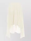 Chloé Shorts Fluidi Con Volant E Spacchi In Georgette Di Seta Semitrasparente