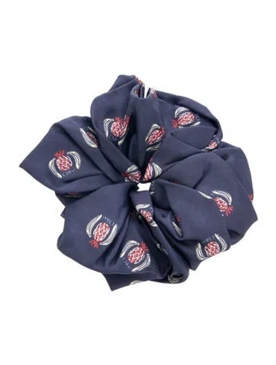 Pre-owned Chloé Silk Hair Tie W/tags In Blue