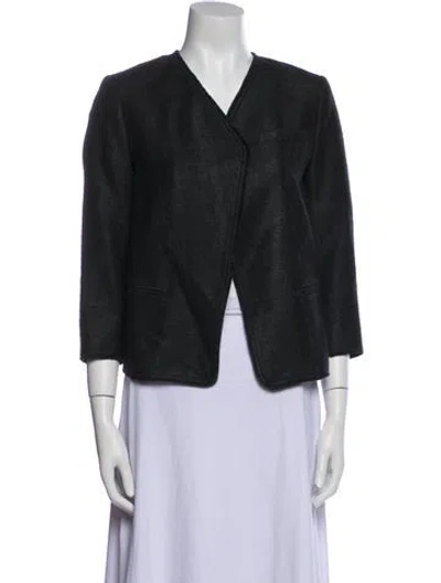 Pre-owned Chloé Silk Jacket In Black