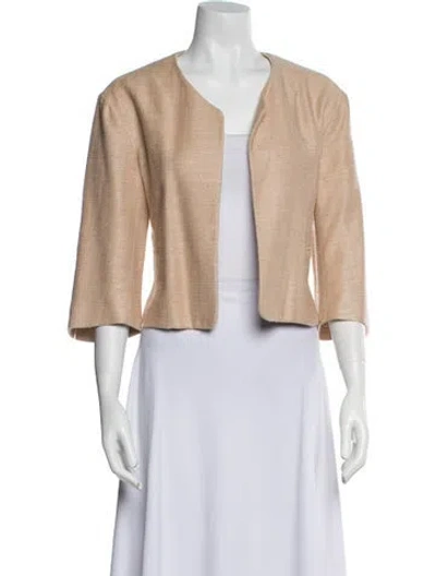 Pre-owned Chloé Silk Jacket In Neutral