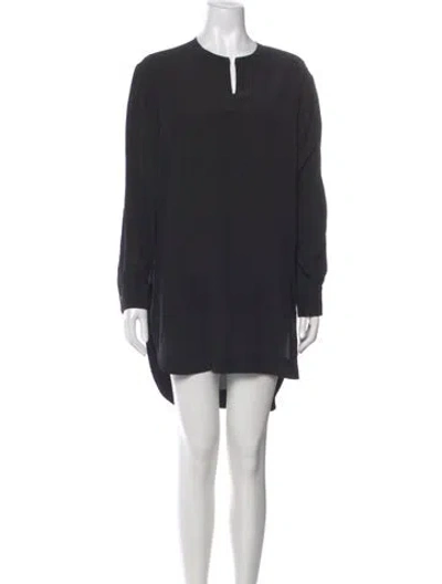 Pre-owned Chloé Silk Knee-length Dress In Black
