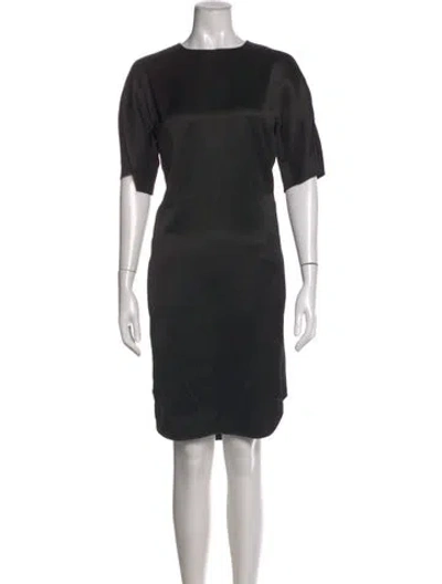 Pre-owned Chloé Silk Knee-length Dress In Black