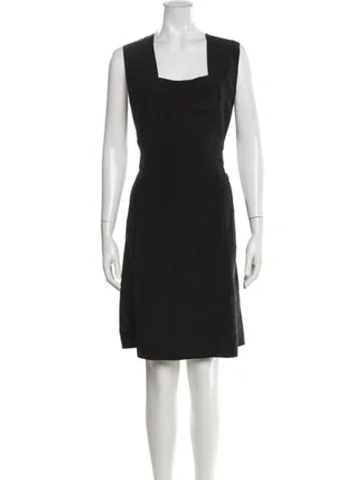 Pre-owned Chloé Silk Knee-length Dress In Gray