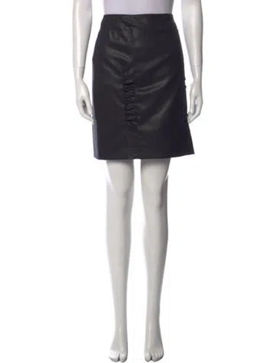 Pre-owned Chloé Silk Knee-length Skirt In Blue