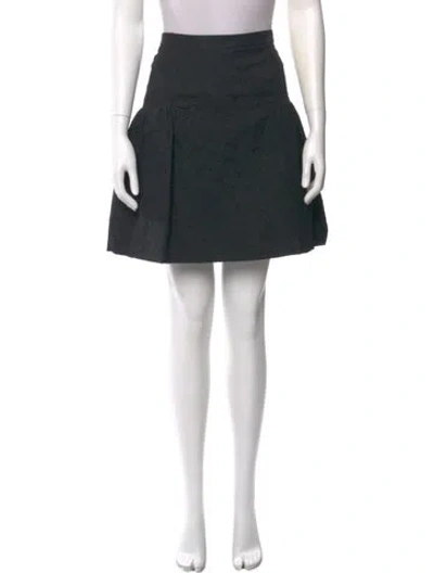 Pre-owned Chloé Silk Knee-length Skirt W/ Tags In Blue