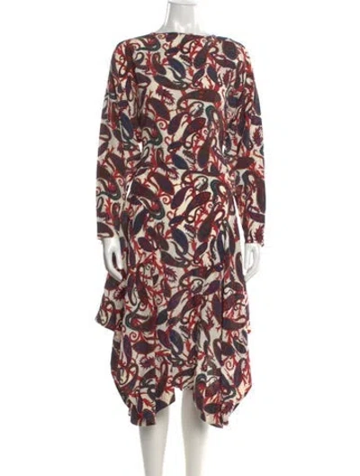 Pre-owned Chloé Silk Long Dress In White