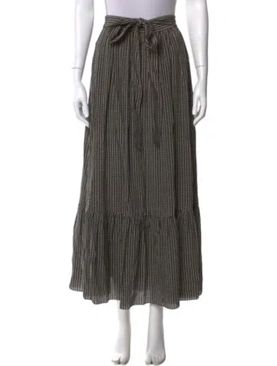 Pre-owned Chloé Silk Long Skirt In Multi