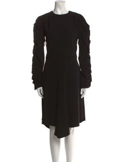 Pre-owned Chloé Silk Midi Length Dress In Black