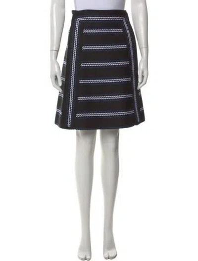 Pre-owned Chloé Silk Midi Length Skirt In Black