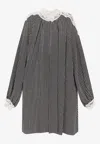Chloé Biologic Silk Mini Dress In Black