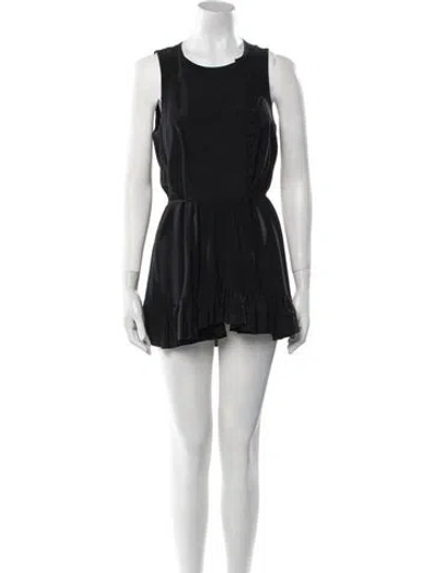 Pre-owned Chloé Silk Mini Dress In Black