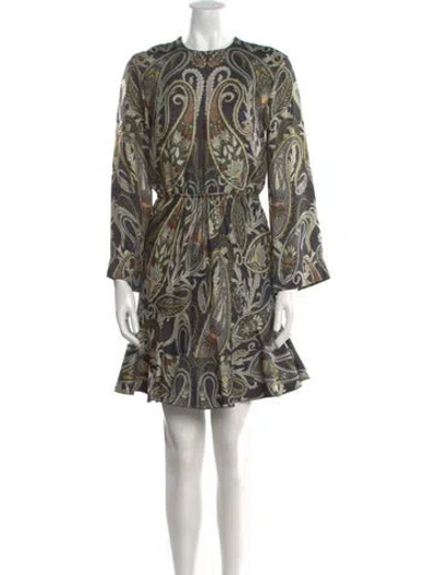 Pre-owned Chloé Silk Mini Dress In Black