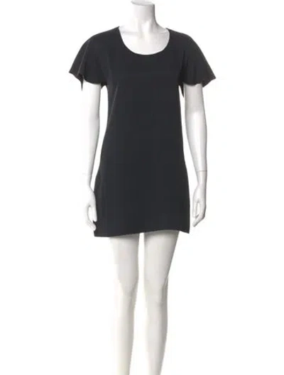 Pre-owned Chloé Silk Mini Dress In Black