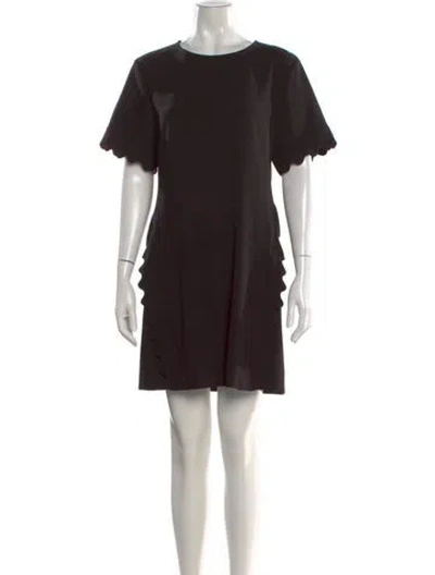 Pre-owned Chloé Silk Mini Dress In Black