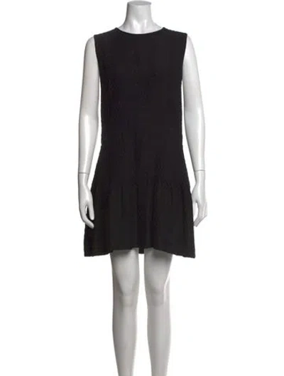 Pre-owned Chloé Silk Mini Dress In Black