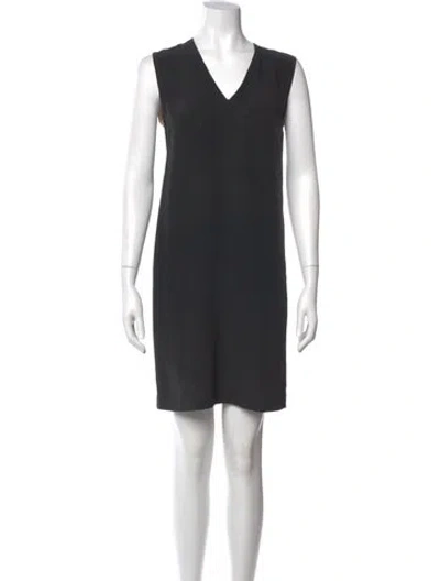 Pre-owned Chloé Silk Mini Dress In Gray