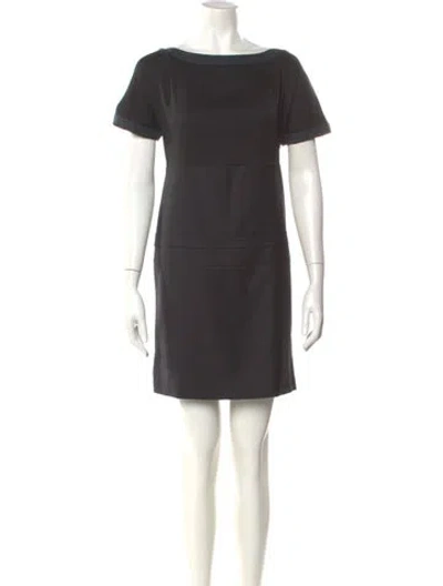 Pre-owned Chloé Silk Mini Dress In Gray
