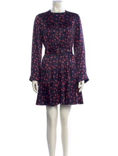 Pre-owned Chloé Silk Mini Dress In Multi