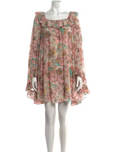 Pre-owned Chloé Silk Mini Dress In Multi
