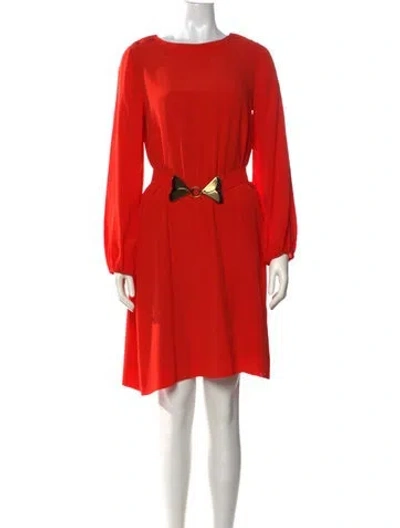 Pre-owned Chloé Silk Mini Dress In Orange