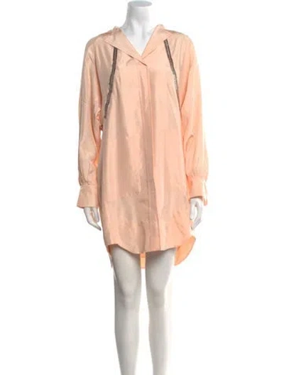 Pre-owned Chloé Silk Mini Dress In Pink