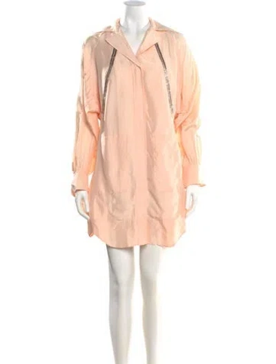 Pre-owned Chloé Silk Mini Dress In Pink