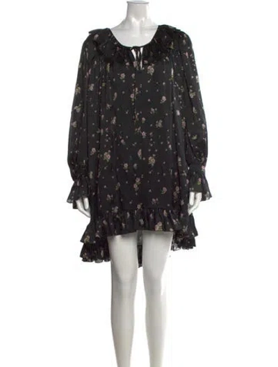 Pre-owned Chloé Silk Mini Dress W/ Tags In Black
