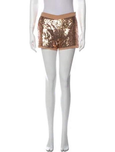 Pre-owned Chloé Silk Mini Shorts In Multi