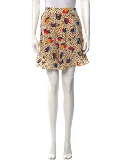 Pre-owned Chloé Silk Mini Shorts In Neutral