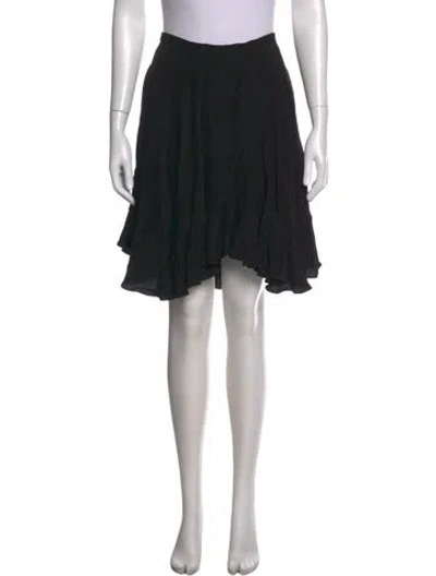 Pre-owned Chloé Silk Mini Skirt In Black