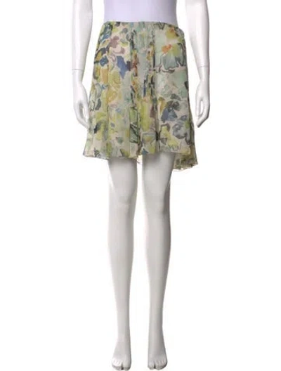 Pre-owned Chloé Silk Mini Skirt In Black