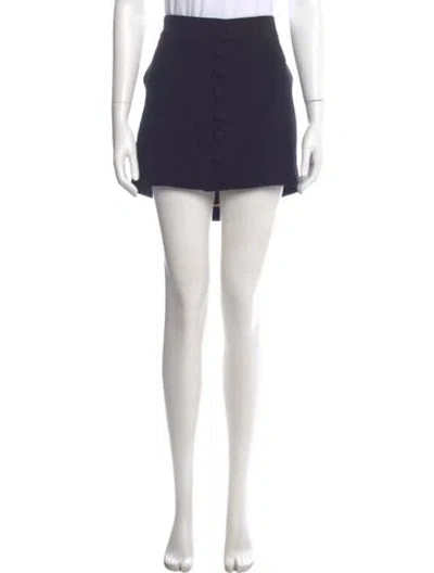Pre-owned Chloé Silk Mini Skirt In Blue