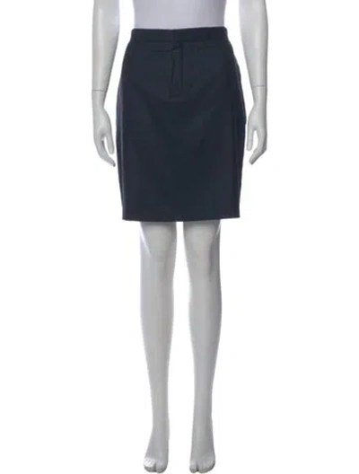 Pre-owned Chloé Silk Mini Skirt In Blue