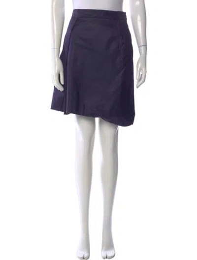 Pre-owned Chloé Silk Mini Skirt In Blue