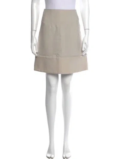 Pre-owned Chloé Silk Mini Skirt In Gray