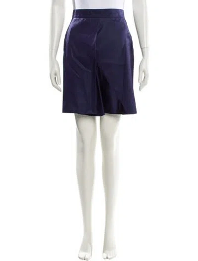 Pre-owned Chloé Silk Mini Skirt In Green