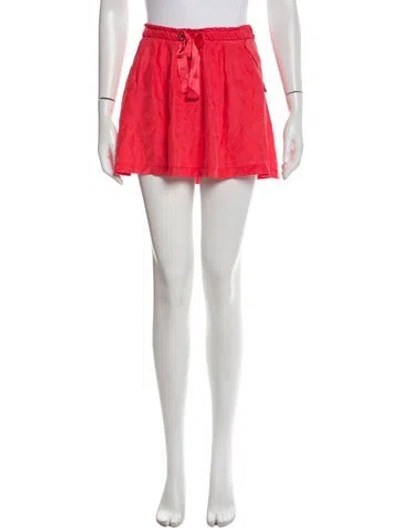 Pre-owned Chloé Silk Mini Skirt In Orange