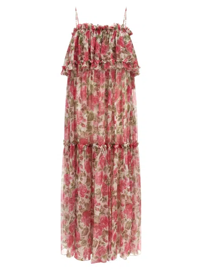 Chloé Silk Muslin Dress Dresses Pink