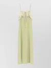Chloé Chloe Lace-trim Silk-georgette Maxi Dress