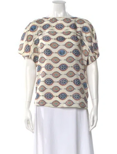 Pre-owned Chloé Silk Patterned Blouse
