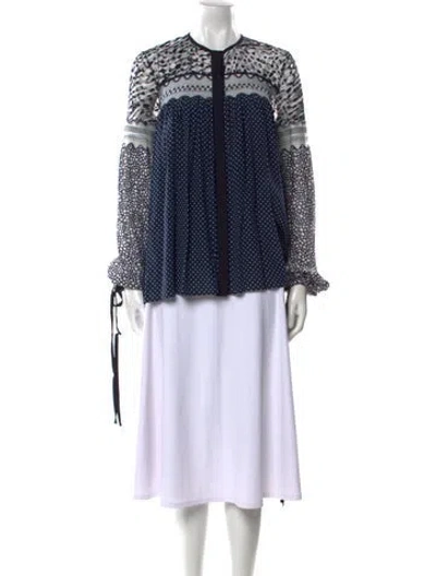 Pre-owned Chloé Silk Printed Blouse In Multi