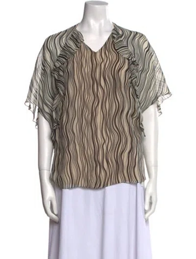 Pre-owned Chloé Silk Printed Blouse In Multi
